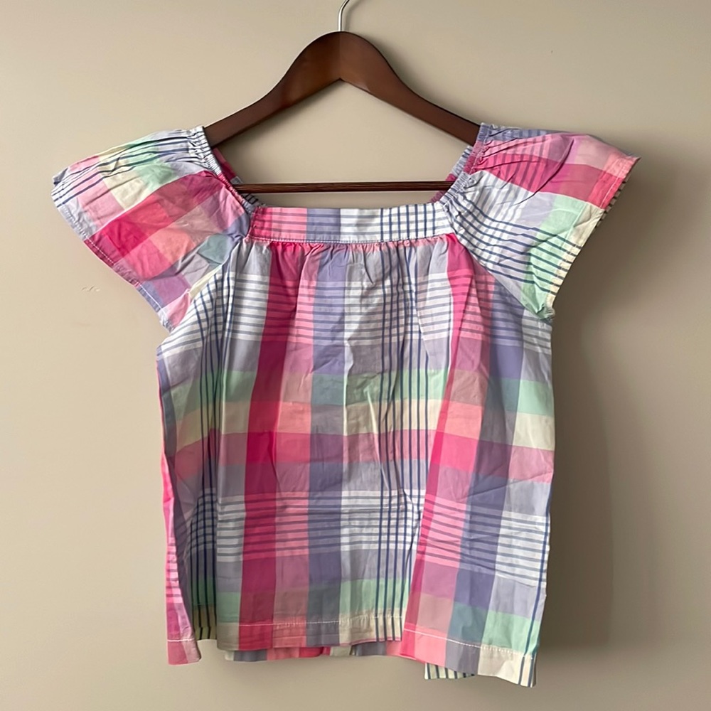 Silver jeans co. Girls flutter sleeve cotton top NWT Medium